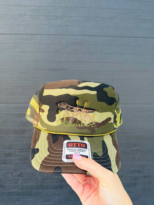 German Shorthaired Pointer Camo Trucker Hat