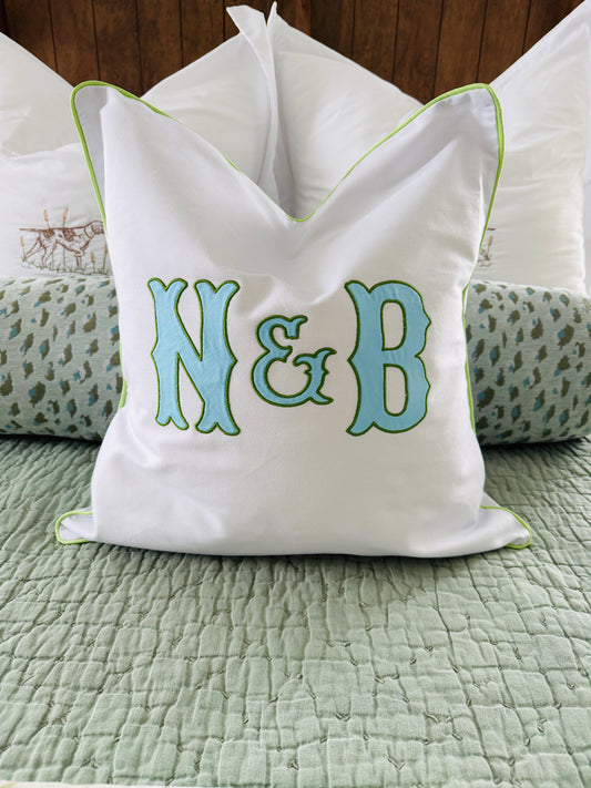 Piped Edge Pillow Cover