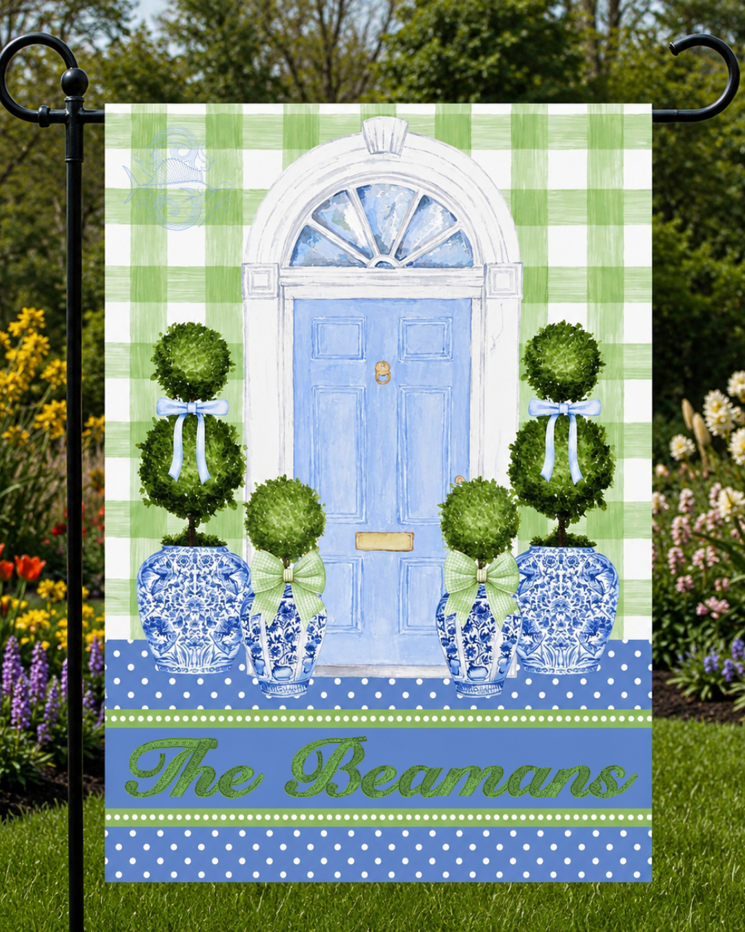 Chinoiserie Garden Flag