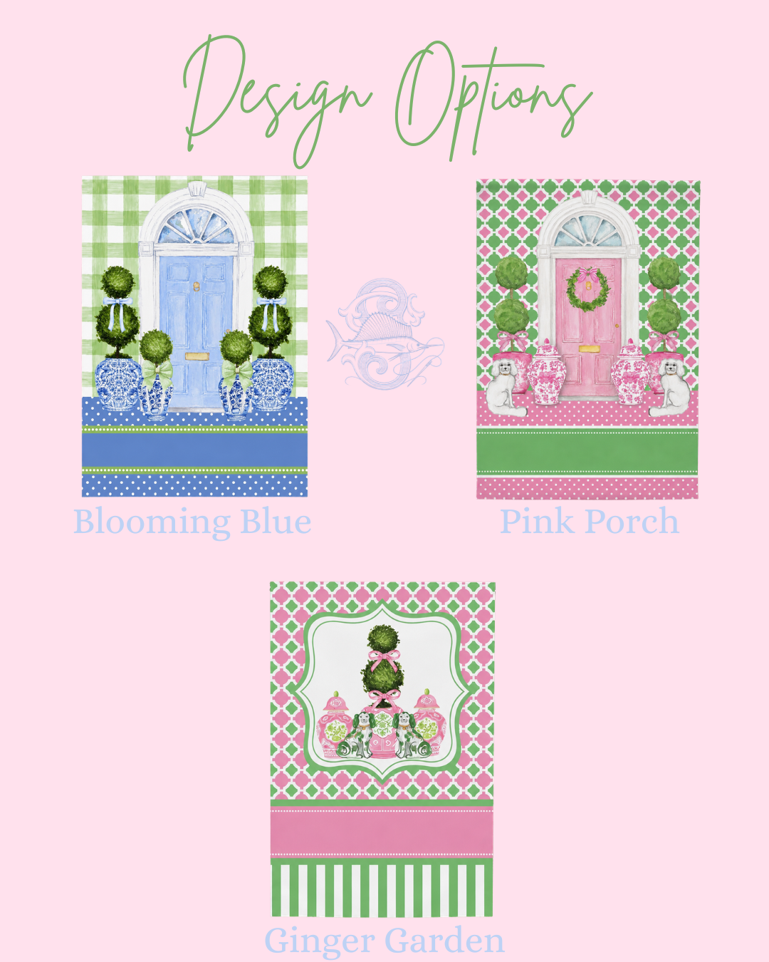 Chinoiserie Garden Flag