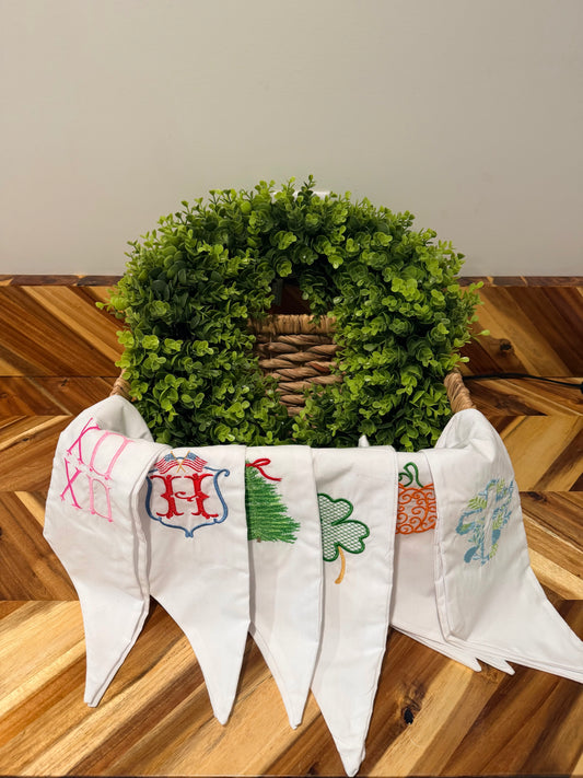 Holiday Wreath Sash Bundle (includes 6 sashes)