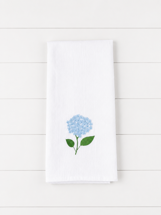 Blue Hydrangea Tea Towel