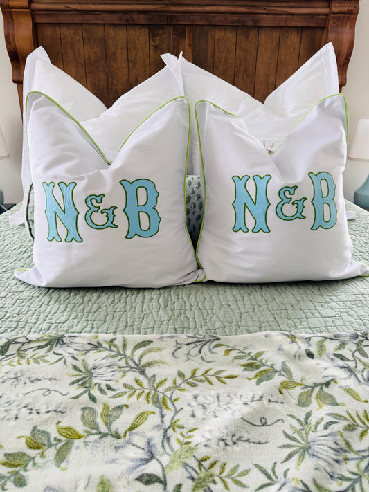 Piped Edge Pillow Cover