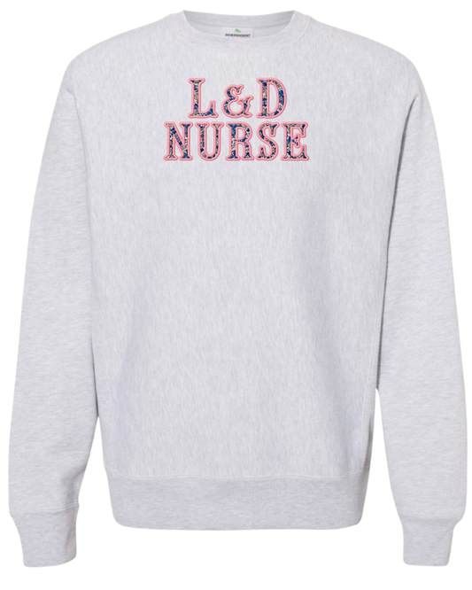 Appliqué Embroidered Crewneck